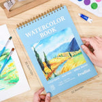 35-Sheet Watercolor Paper Pad, 9 x 12 Inch, 140 lb Cold Press Spiral Bound