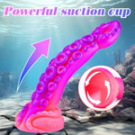 8 Inch Liquid Silicone Tentacle Octopus Dildo For Women, 2" Diameter Extra Huge Large Thick Monster Anal Dildo With Suction Cup, 7" Big Giant Alien Fantasy Pink Purple Anal Dildos Sex Toy For Gay Men