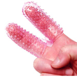 Sex Finger Sleeves Clitoris Vibrator Stimulator Vagina Sex Toys For Woman