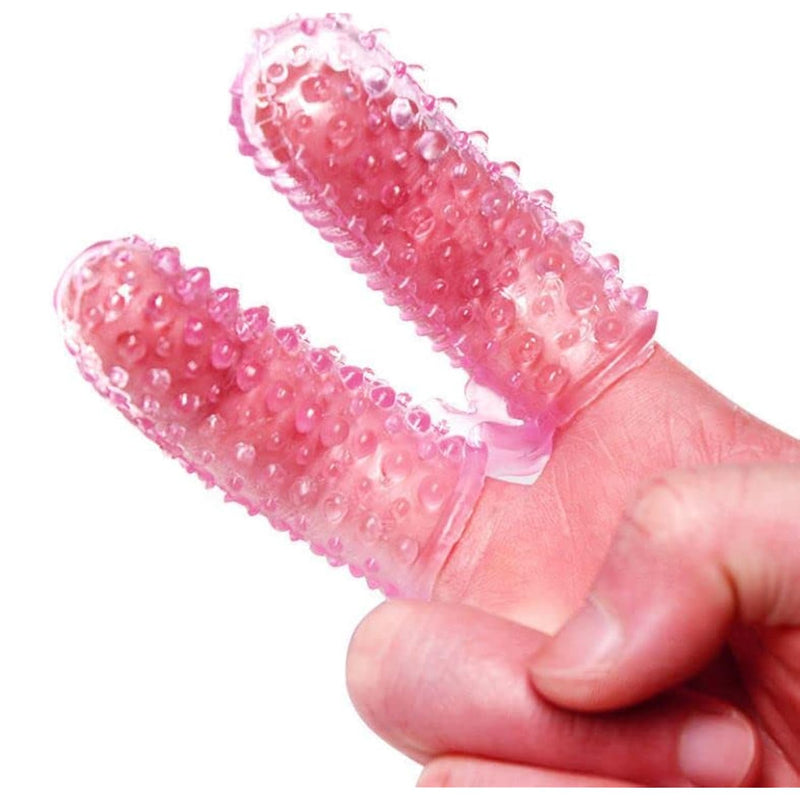 Sex Finger Sleeves Clitoris Vibrator Stimulator Vagina Sex Toys For Woman
