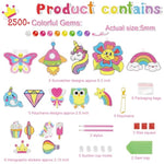16 Pcs Diamond Art Kit for Kids Ages 4-8, 8-12, Kids Diamond Art and Crafts