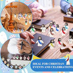100 Pcs Jesus Love You Mini Figures Baby Jesus Figurines In Bulk Tiny Miniature Religious Figures For Hide And Seek, Sunday School, Religious Party Favors, Baptism Gifts, Easter Egg Stuffers