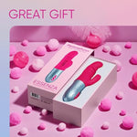 Essenza Double Adult Toys Dildo Rabbit Virbrater - G Spot Vibrator Sexual Pleasure Tools For Women - Pink Adult Vibrator Female Sex Toy - Rabbit Dildo Personal Massager For Women Pleasure