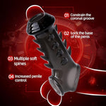 Penis Extender Reusable Set,Silicone Cock Sleeve Extension For Mens,2 Pcs Chastity Ring Adult Sex Toys Male Sm Bondage Kit (Style-2)