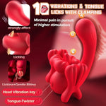 Sex Toys Sucking Vibrator For Women - 3 In 1 Tongue Thrusting Vibrators Sex Toys With 10 Licking Clitoral & 10 Vibration Mode,Adult Toys Vibrators Nipple Clitoral Stimulator Licker For Female Couples