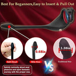 Vibrating Cock Ring Taint Stimulator With Mini Bullet, Anal Adult Couples Sex Toys For Men, Remote Control Anal Butt Plug Prostate Massager Penis Ring Vibrator Male Sex Toy, Vibrators For Men Pleasure