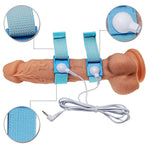 Electric Anal Plug And Penis Ring, Luxury Electric Anal Plug Set 32 Mm And 25 Mm,Electric Shock Butt Plug For Nerve Stimulation, With 2 Pcs Adjustable Electro Sex Cock Rings And Wires