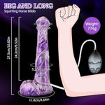 Horse Dildo Squirting Dildos For Women, 12Inch Big Ejaculating Cock Soft Silicone Suction Cup Monster Cumming Penis Anal Dildo For Solo Play And Couples Sex Game