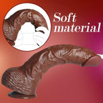 14.1 Inch Massive Dildo Realistic,2.8" Diameter Thick Dildo With Strong Suction Cup,Feels Like Skin Large Bbc Sex Toy For Women Men