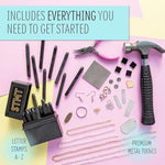 DIY Hand Stamped Jewelry Making Kit for Teens & Adults, Personalized Craft Set