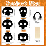 Day of the Dead Scratch Art Masks, 30 Pieces for Crafts and Parties