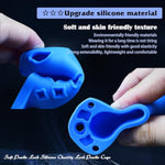 Men'S Soft Silicone Chastity Cage Chastity Device Portable Wellness Chastity Ventilation Lock Device Adult Toy Purple