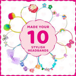 DIY Headband Making Kit for Girls Ages 5-12 - Arts and Crafts Gift Set