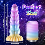 2Pcs Monster Dildo,9 Inch Dildo + 8.07 Inch Colorful Dildo