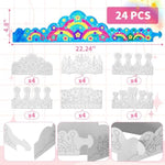 48 Pcs Color Your Own Paper Crowns & Masks, DIY Craft Activity for Kids
