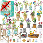 70 Pcs Make It Miniature Brands Nature Garden Plants Set, Mini Botanical Collectibles, Tiny Paper Flower Bouquet Diy Craft Kit, With Wood Display Stand, Miniature Toy Gift For Kids And Adults