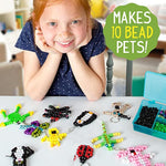 Create Your Own Bead Pets Kit with 600+ Pony Beads, 6 Key Rings & Storage Box