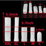 3 Pcs Silicone Penile Sleeves, Protector Sleeve Replacement For Pennis Extender, Avoid Tissue Damage (Xxl+Xl+C), White