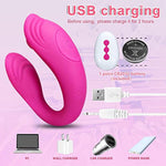 10-Mode Vibrating Clit G Spot Stimulator for Women - Wireless Remote Control Wearable Dildo