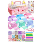6 PCS Nano Tape Bubble Bubbles Kit for Kids with Box, Squishy Maker Making Kit, Birthday Christmas Gifts for 4 5 6 7 8 9 10 Year Old Girls Girl Grandkids, Kids Toys for Girls 4-6 6-8 8-10 10-12