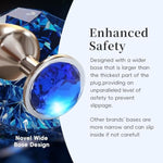 Deluxe Metal Anal Plug, Graceful Waterdrop Contour With Lustrous Blue Gemstone Accent - Durable, Body-Safe & Aesthetically Pleasing For Elevated Intimate Experience