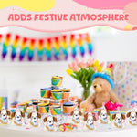 24 Pcs Birthday Small Stuffed Animal With Hat Mini Plush Toys For Student Classroom Reward Gifts Cute Soft Puppy Dog Toy Bulk Birthday Party Goodies Bag Fillers Party Decor