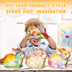 DIY Paint Your Own Bunny Night Light Kit for Kids, Fun Craft and Lighting Project