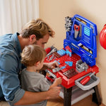 Kids Tool Bench Set, 142Pcs Toddler Tool Toy Playset With Electric Drill & Realistic Tools, Stem Building Pretend Play Construction Toys For Boys, Toddlers Toys Gifts For Ages 3 4 5 6 7 Year Olds