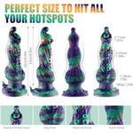 Thrusting Monster Dildo Vibrator Sex Toys,Vibrating Fantasy Tentacle Dog Knot Penis G-Spot Stimulator,Big Thick Silicone Anal Plug Prostate Massager With Remote Control & Suction Cup For Women Men