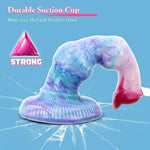 Realistic Dragon Dildo, 10Inch Big Thick Wolf Dildos With Knots Long Dog Silicone Dildo Monster Strap On Anal Dildos Sex Toys For Women Men And Couples