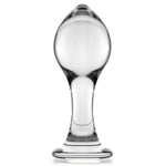 Glass Butt Plug,Big Anal Plug With Long Neck,Anal Training Sex Toys For Men Women Gay And Couples