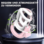 Sissy Pink Chastity Cage For Men With 4 Penis Rings Of Different Size,Bdsm Lightweight Male Cockcage For Sexual Adult Chasity Device (Red)