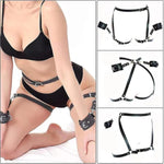 Sex Bondage Bdsm Toys Kit Restraints Set For Couple, Sex Things For Couples Kinky Sex Toy For Women With 2 Wrists Cuffs And Thigh Waist Straps, Sm Sex Straps (Red)