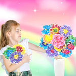 Poke-In Flower Bouquet Craft Kit for Kids Ages 4-10 with 10 Flowers & 2 Butterflies