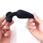 Anal Plug Toy Butt Plug Anal Trainer Set Silicone Anal Beads Plug Kit Trainer Triple Set 12 Cm, Butt-Plug Black - Erotic Adult Toys (Medium)