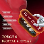 Womens Sex Toys Thrusting Vibrator, Thrusting Dildo G Spot Vibrator Clitoral Stimulation Rose Sex Toy With 7 Licking & Thrusting Vibration Modes,Rabbit Vibrators Adult Sex Toys For Women Couples