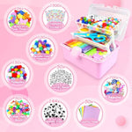 3000+ Pcs Arts & Crafts Supplies Kit for Kids Ages 4-12, Pink