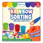 Silicone Rainbow Sorting Game - Learning & Educational Toy, Christmas Fun, Sorting, Counting & Sequencing Skills, Gifts For Toddlers & Preschoolers Ages 3, 4, 5, 6