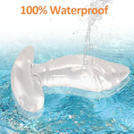 Butt Plug - Anal Plug With Thick Curved Base, Clear Butt Plug Spreader, 6.69X3.1 In Prostate Sex Toys For Men And Women Masturbation