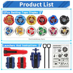 X Battling Top Gyro Toy Set, 12 Spinning Tops, 3 Launchers With Storage Box, Turbo Set Metal Fusion Game,Birthday Gift For Kids Children Boys Ages 6+