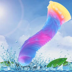 Fantasy Dildo Monster Dildo Glow In The Dark, Classic Monster Luminous Dildo Soft Silicone Anal Dildo Butt Plug With Strong Suction Cup Realistic Fake Penis Adult Sex Toys For Women Men