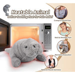 Manatee Stuffed Animals, Microwavable Stuffed Animal Adorable Fluffy Manatee Plush For Warmth Comfort, Heatable Coolable Lavender Scent Toy, Cute Soft Plushie Gift For Kids Adult & Children Boys Girls