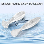 Crystal Glass Dildo Anal Plug,2Pcs Big Butt Plug Anus Training Kit Rose Round Base G-Spot Stimulator Sex Glass Anal Masturbation Plug Prostate Massage Adult Sex Toys For Men Women Gay And Couples