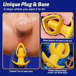 Heart-Shaped Anal Toys Prostate Massager -10 Vibration Hollow Big Butt Plug Vibrating Anal Plug Sex Toys For Men Women- Silicone Anal Trainer, Rechargeable, Waterproof Anal Sex Toy For Couples & Solo