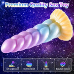 2Pcs Monster Dildo,9 Inch Dildo + 8.07 Inch Colorful Dildo