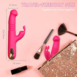 Vibrator Thrusting Dildo For Women - 3 In 1 Rabbit Vibrators Dildos With 10 Vibration Modes, G Spot Vibrator Female Sex Toys Adult Toy For Womens Or Couples Sex Toys