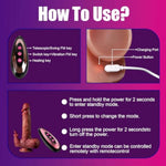 8.7-Inch Realistic Thrusting & Heating Licking Vibrator - 9 Vibration Modes, 3 Thrusting Settings & Remote Control - Premium Adult Sex Toy For Women, G-Spot & Clitoral Stimulation