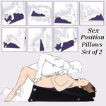 Sex Wedge Position Pillows Set With Electric Inflator, Inflatable Sex Aids Cushions For Adult Couples, Triangle Sex Furniture Toys For Bed Games