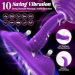 Vibrator 6.5" Insertable Monster Dildos Women Sex Toys - 10 Swing & Vibration Modes Adult Toys Sex Chair Sex Machine For Triple Stimulation, Remote Ride G Clit Anal Vibrators Big Thick Dildo