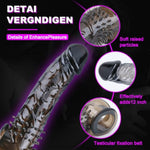 Penis Sleeve, Reusable Penis Extender Super Thick Realistic Textured Sheath Pennis Sleeve Girth Enhancer For Men, Delay Ejaculation Shaft Ring Sheath Elastic Gift For Men Sex Toys-Black